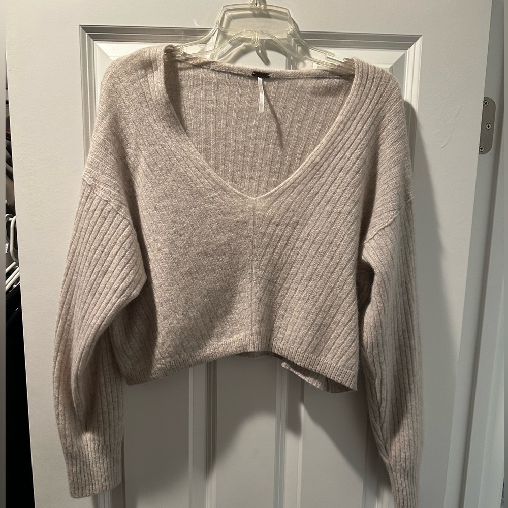 Free People Cropped Sweater